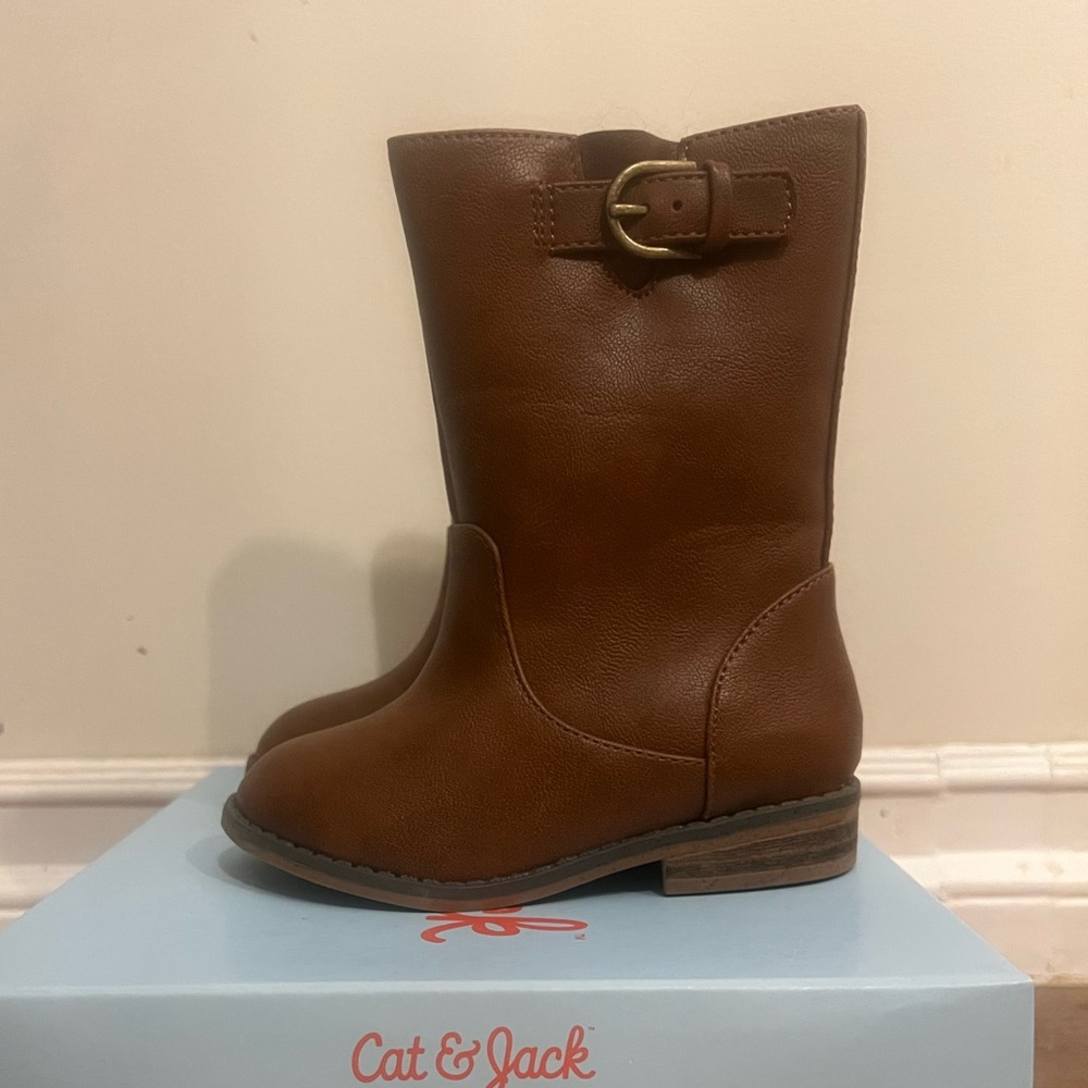 Toddler Leather rider boots - cat & jack